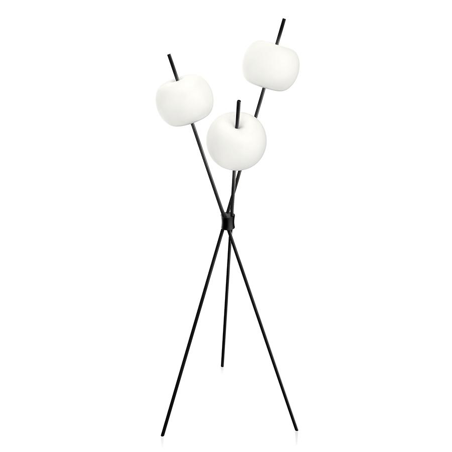 KDLN KUNDALINI lampadaire KUSHI (Noir - Verre soufflé et métal)