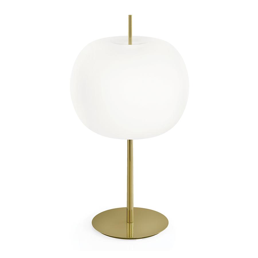 KDLN KUNDALINI lampe de table KUSHI XL (Laiton - Verre souflé et céramique)
