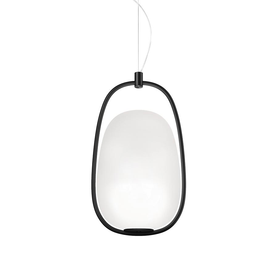 KDLN KUNDALINI lampe à suspension LANNA' (Noir - Verre soufflé et métal)