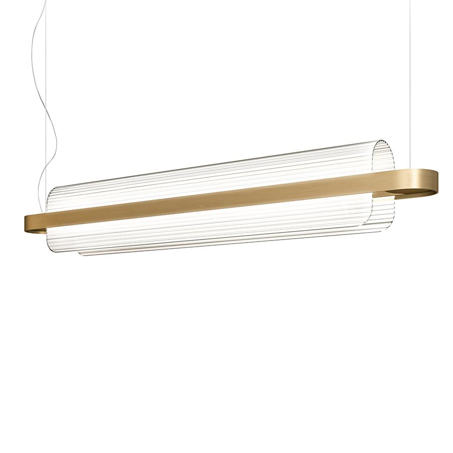 KDLN KUNDALINI lampe à suspension NAMI (Laiton - verre et métal)