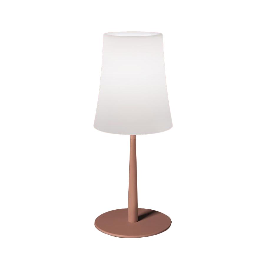 FOSCARINI lampe de table BIRDIE EASY (Rouge brique - Polycarbonate et métal)