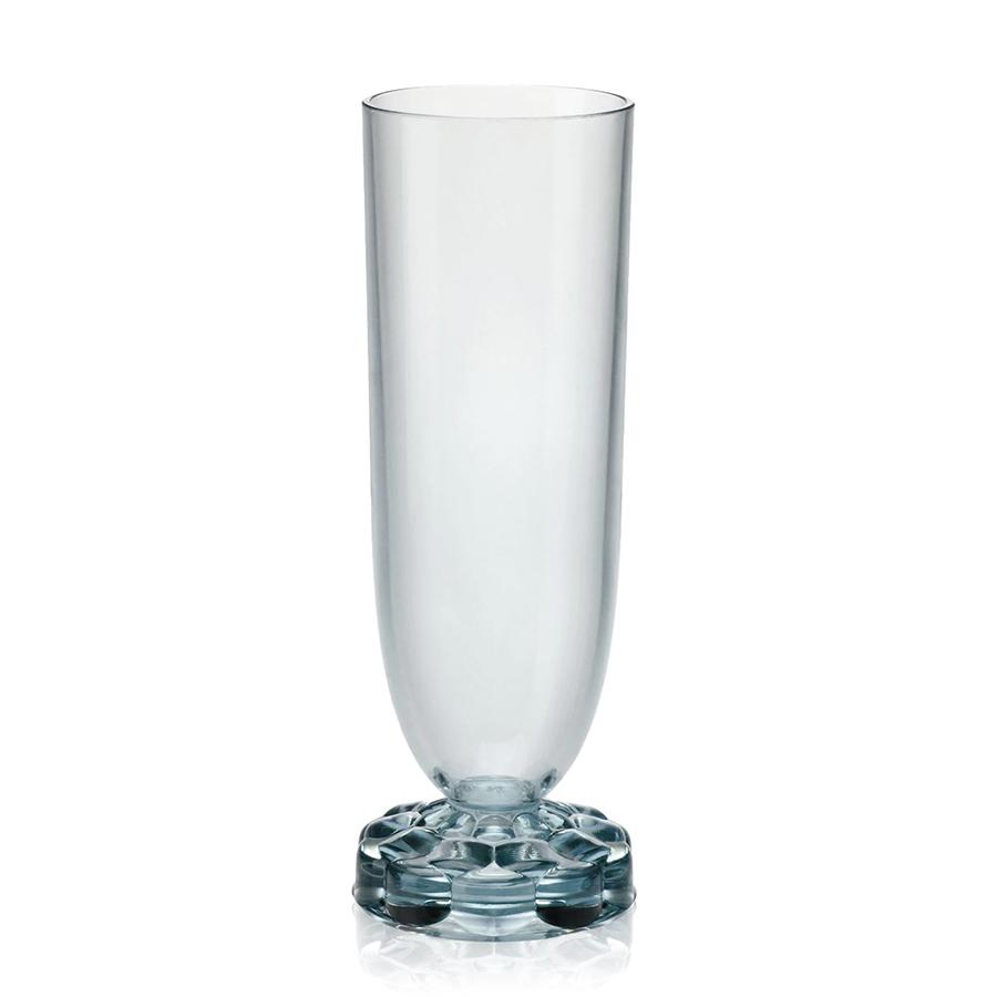 KARTELL set de 4 verres flutes JELLIES (Bleu - Technopolymère thermoplastique transparent)