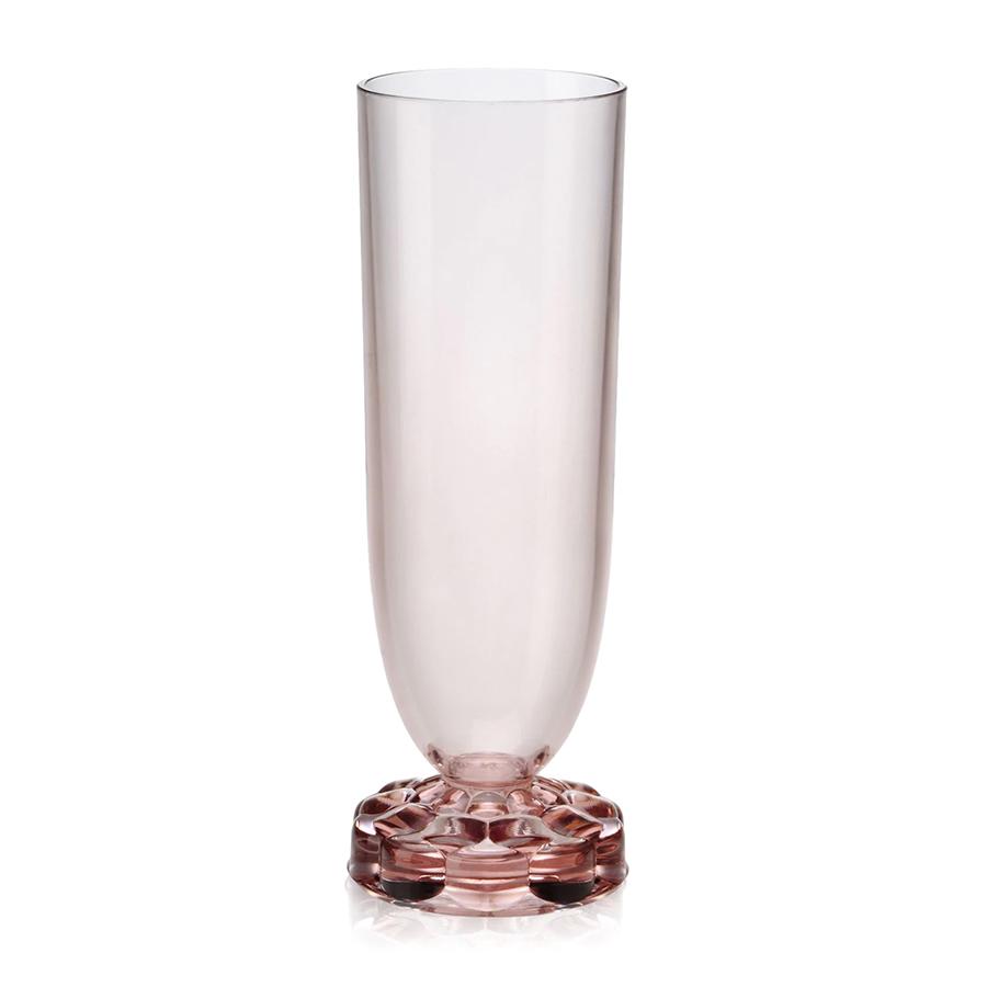 KARTELL set de 4 verres flutes JELLIES (Rose - Technopolymère thermoplastique transparent)