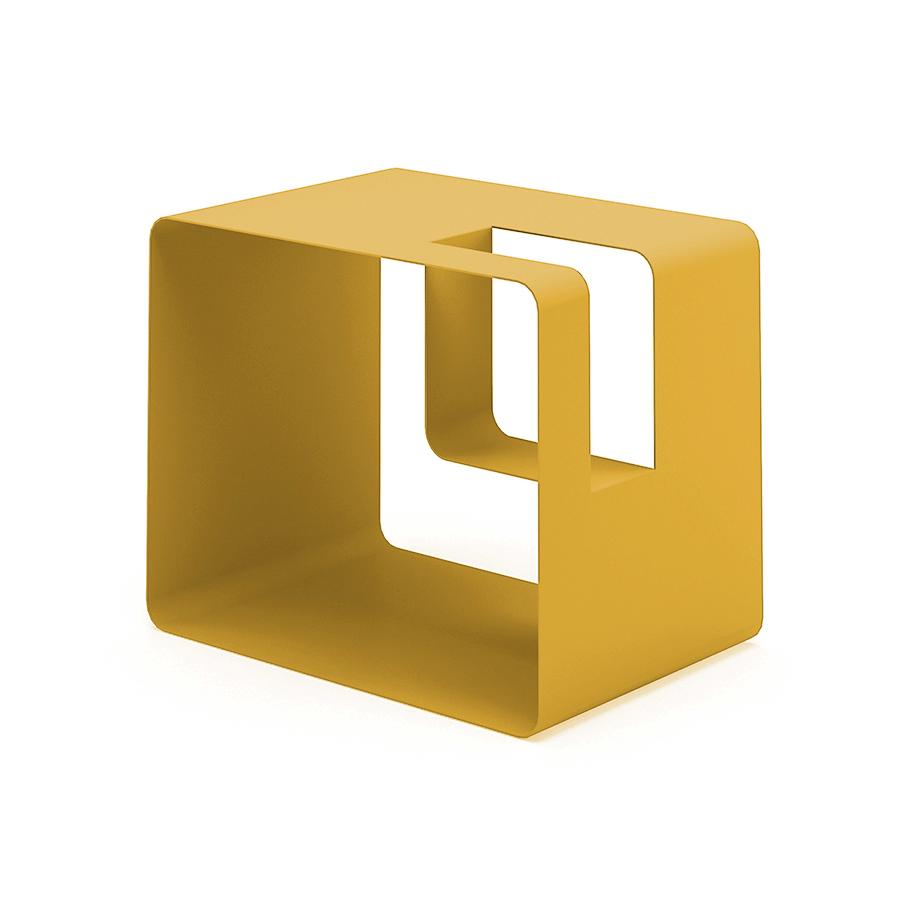 MEME DESIGN porte-revues LIBRIS (Jaune Maya - Métal)