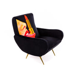 SELETTI upholstered TOILETPAPER ARMCHAIR