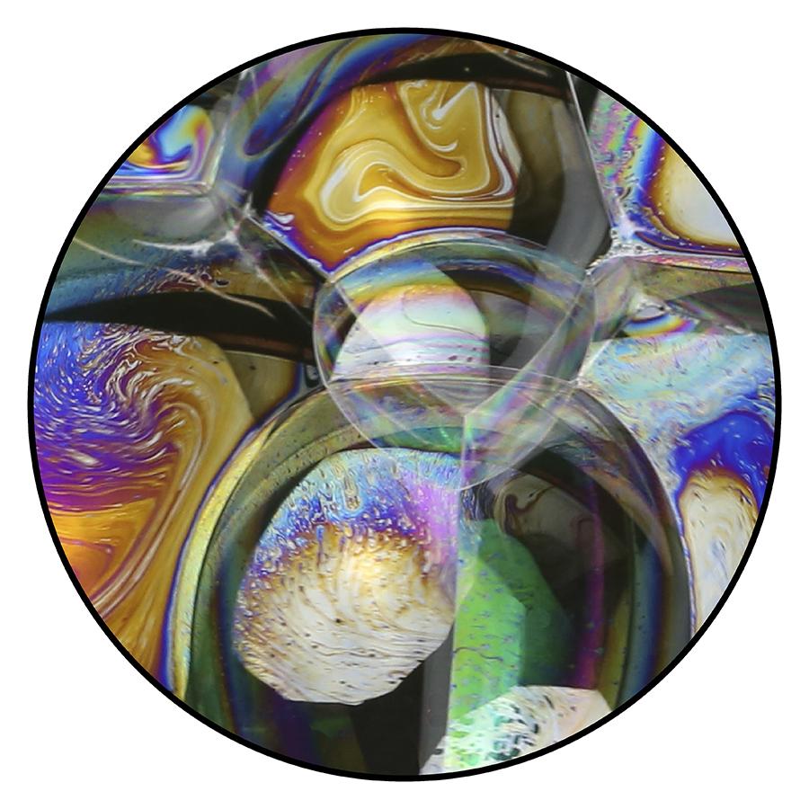 MOOOI CARPETS tapis BUBBLE Signature collection (Ø 250 cm, Oil Zoom - Laine)