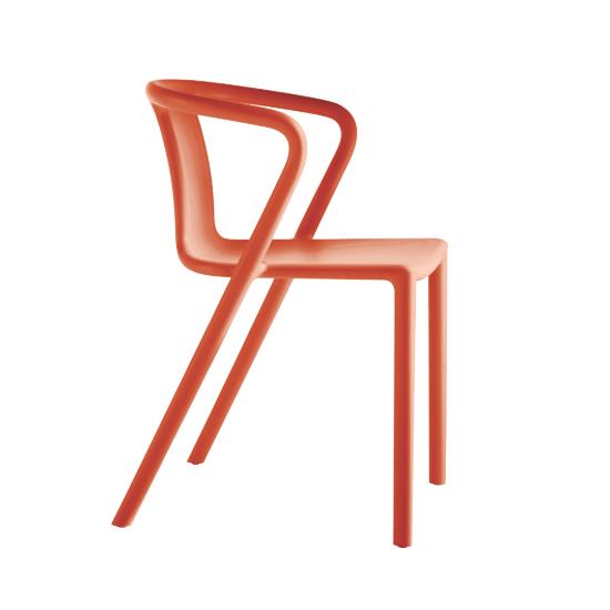 MAGIS set de 4 chaises avec accoudoirs AIR-ARMCHAIR (Orange - Polypropylène)