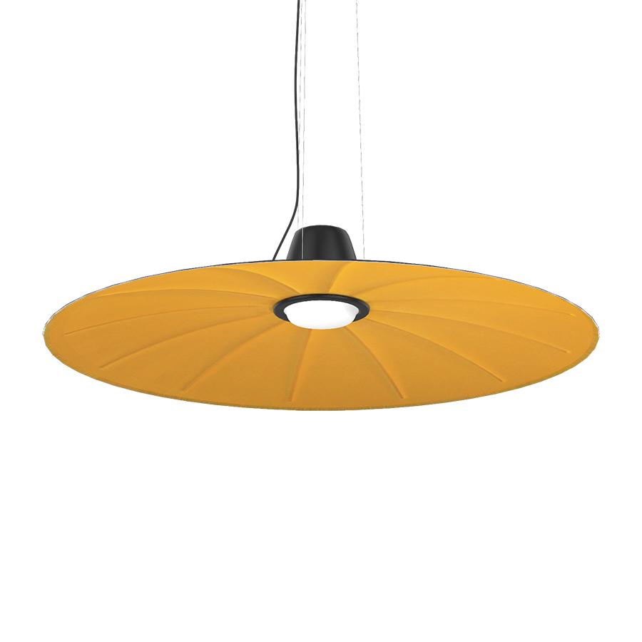 MARTINELLI LUCE lampe à suspension insonorisante LENT (Jaune - Tissu)