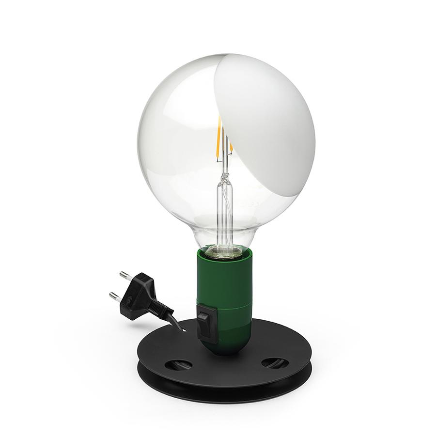 flos lampe de table lampadina (vert à led - aluminium)