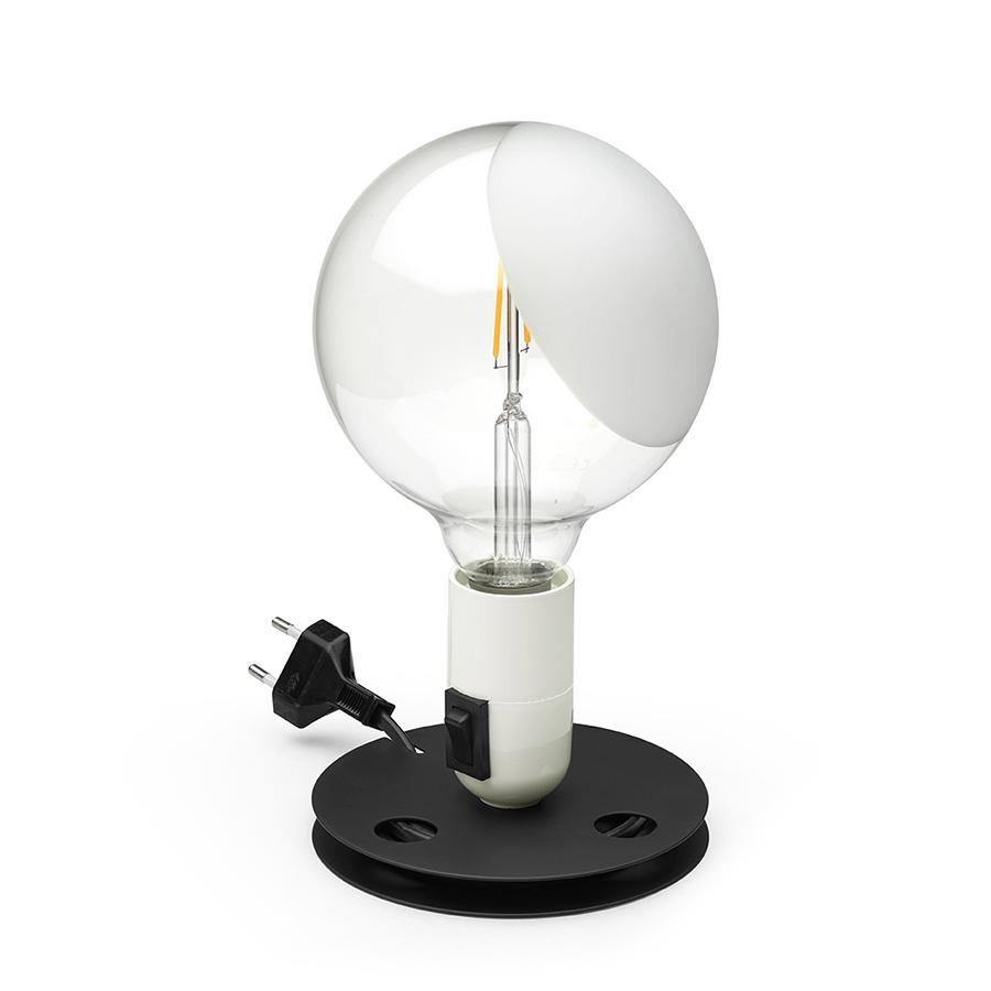 flos lampe de table lampadina (blanc à led - aluminium)