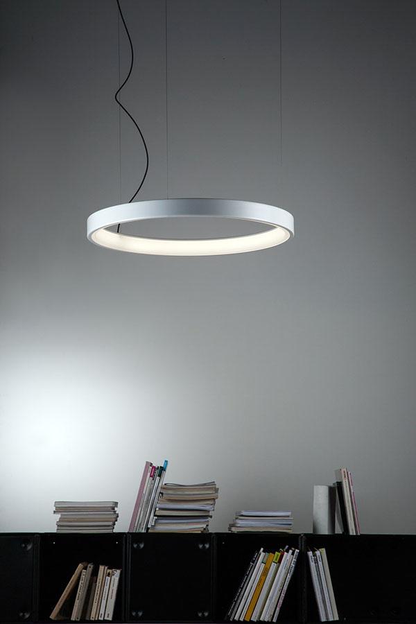 MARTINELLI LUCE suspension lamp LUNAOP Ø 50 cm WHITE 3000K