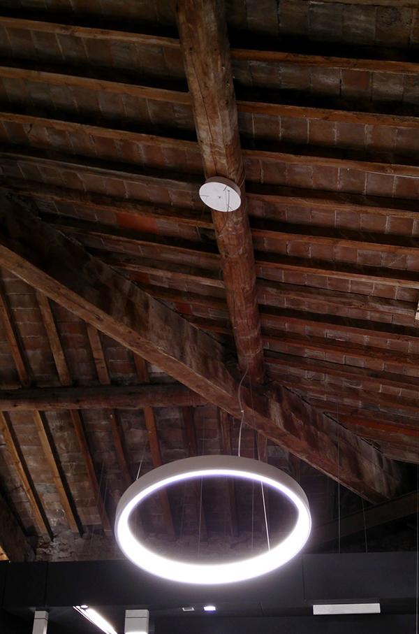 MARTINELLI LUCE suspension lamp LUNAOP Ø 50 cm WHITE 3000K