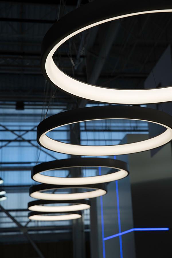 MARTINELLI LUCE suspension lamp LUNAOP Ø 120 cm BLACK 2700K