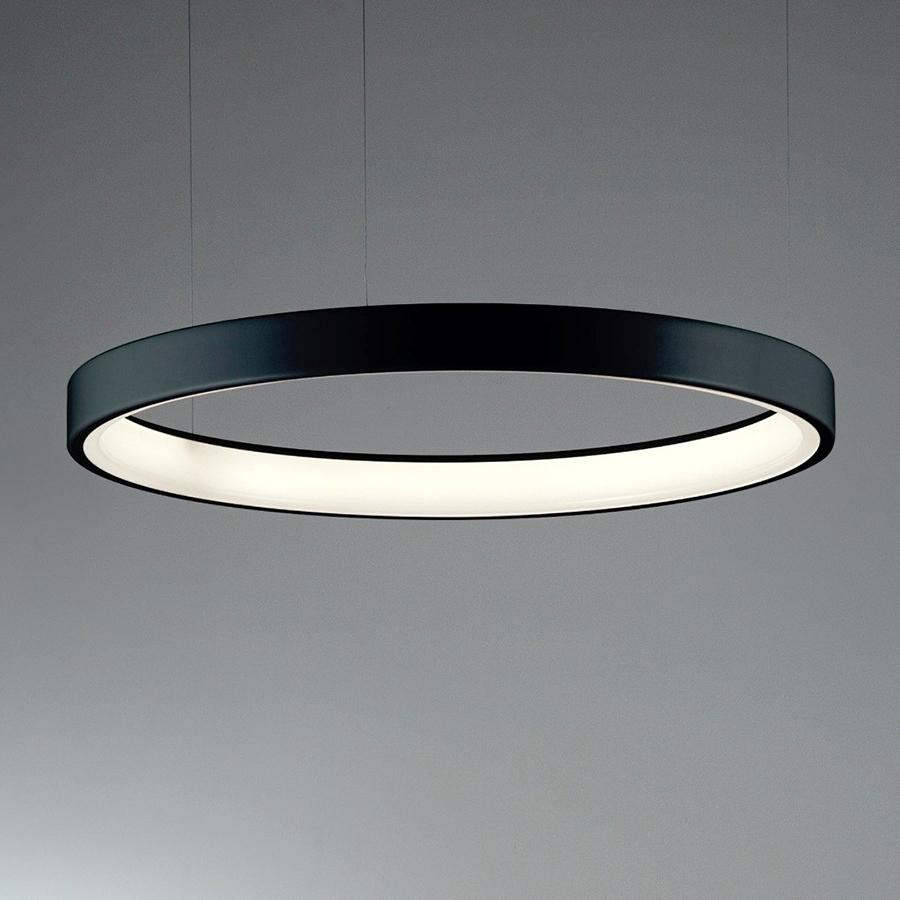 MARTINELLI LUCE suspension lamp LUNAOP Ø 120 cm BLACK 2700K