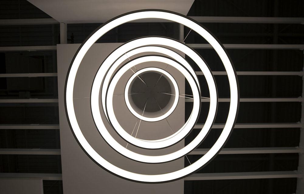 MARTINELLI LUCE suspension lamp LUNAOP Ø 120 cm BLACK 2700K