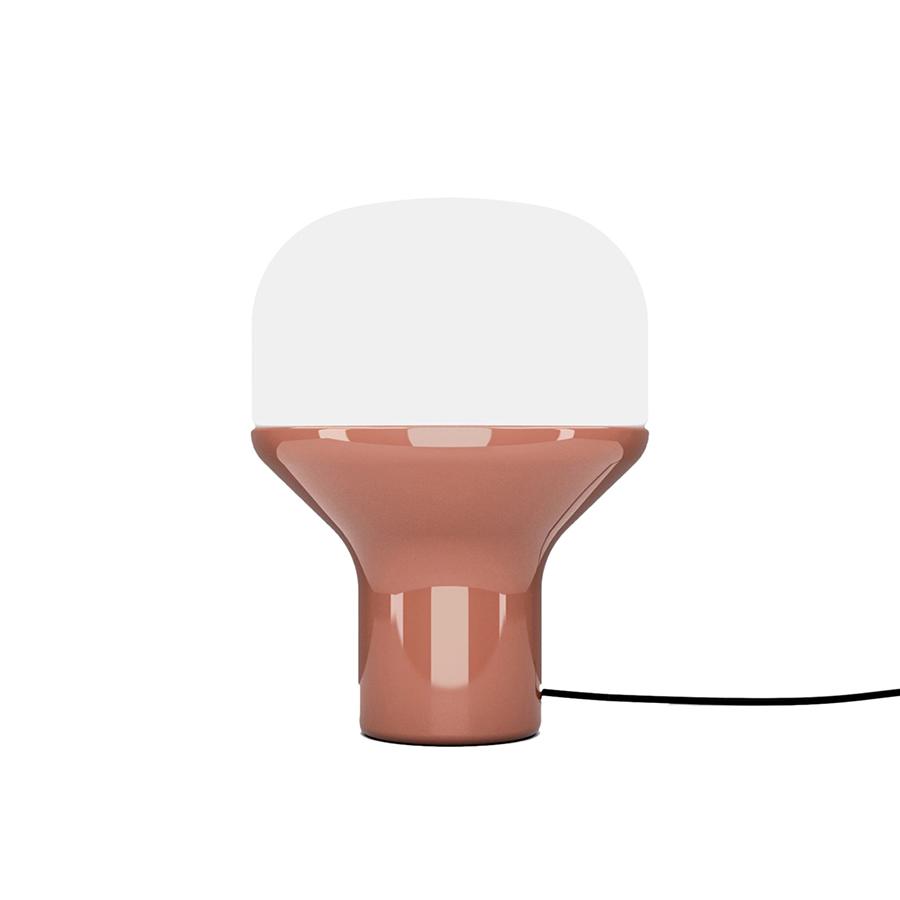 MARTINELLI LUCE lampe de table DELUX JUNIOR (Cuivre perlé - Verre soufflé et aluminium)