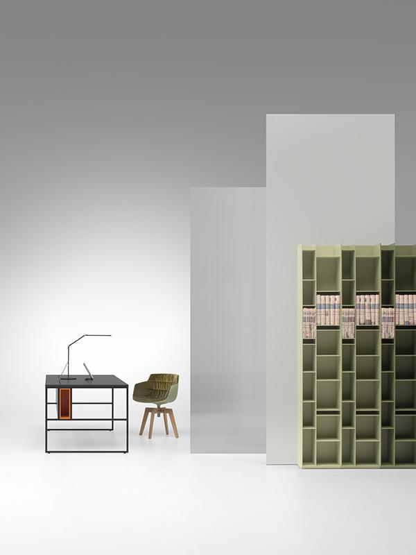 MDF ITALIA wall bookcase RANDOM 2C