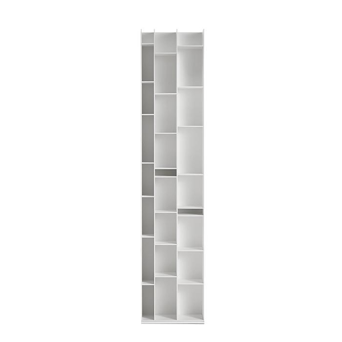 MDF ITALIA bibliothèque murale RANDOM 3C (Blanc - Fibre de bois)