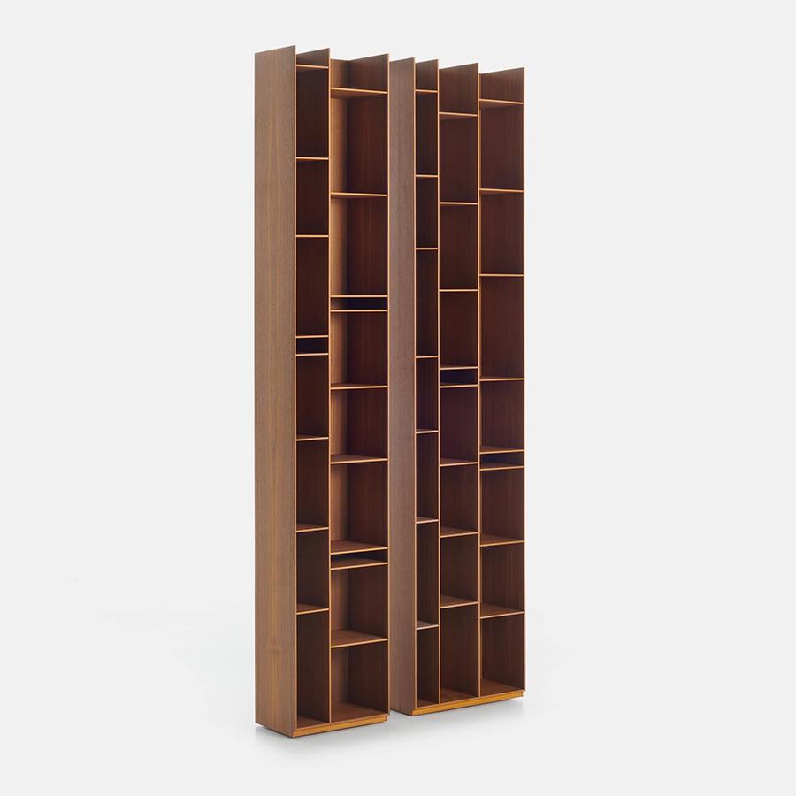 MDF ITALIA wall bookcase RANDOM WOOD 2C