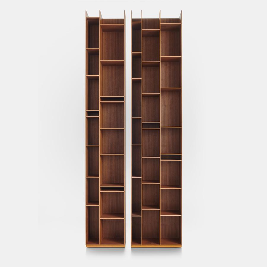 MDF ITALIA wall bookcase RANDOM WOOD 3C