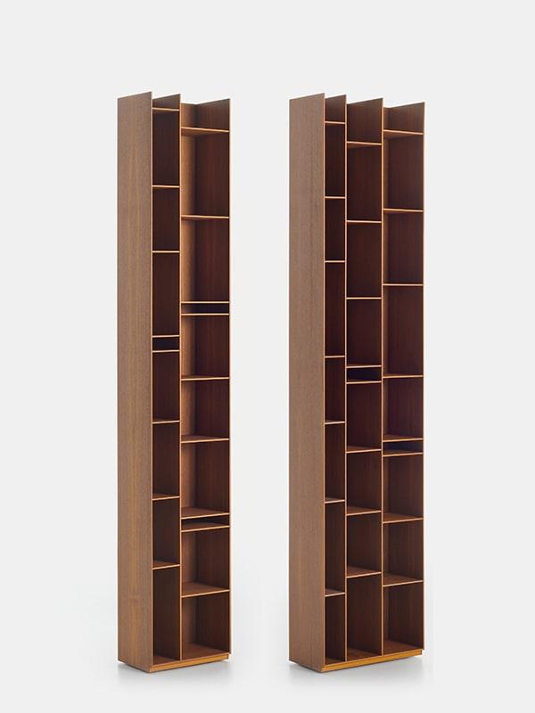 MDF ITALIA wall bookcase RANDOM WOOD 3C