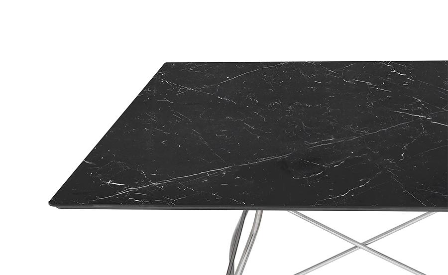 KARTELL square table GLOSSY MARBLE 118 x 118 cm