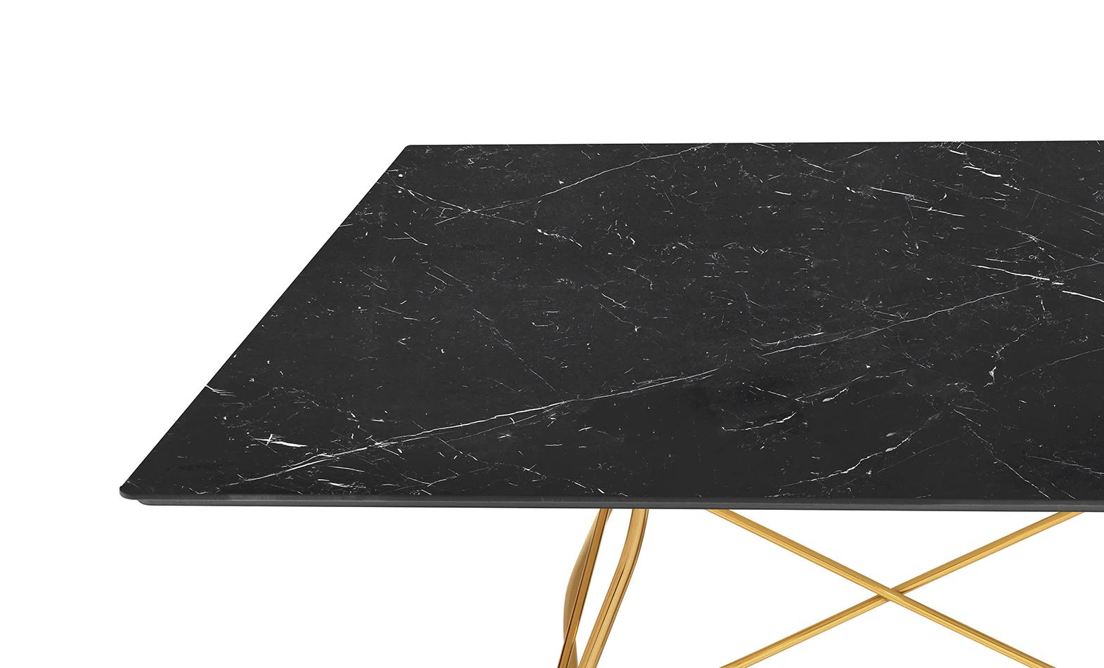 KARTELL square table GLOSSY MARBLE 118 x 118 cm