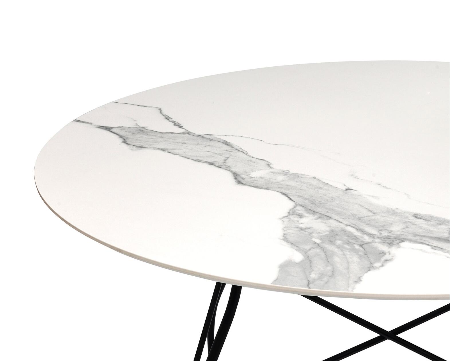 KARTELL table ronde GLOSSY MARBLE Ø 118 cm