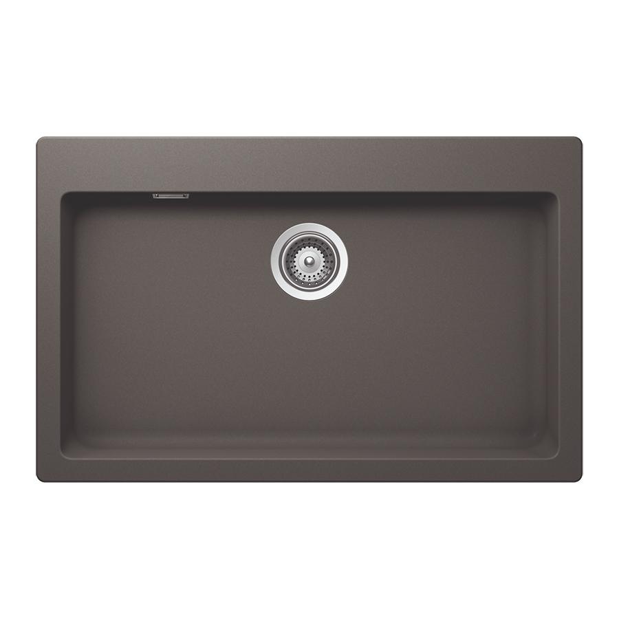 SCHOCK évier avec un bac réversible SIGNUS N100XL (Silverstone - Cristadur® Premium)