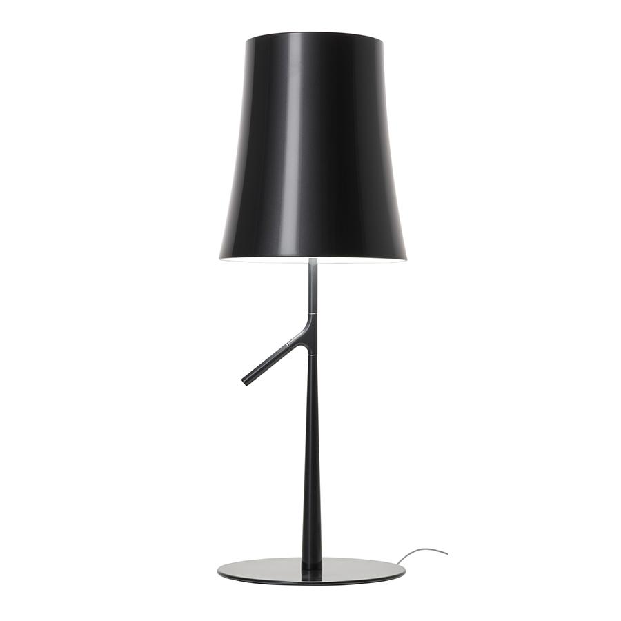 FOSCARINI lampe de table BIRDIE GRAND ON/OFF (Graphite - polycarbonate et acier)
