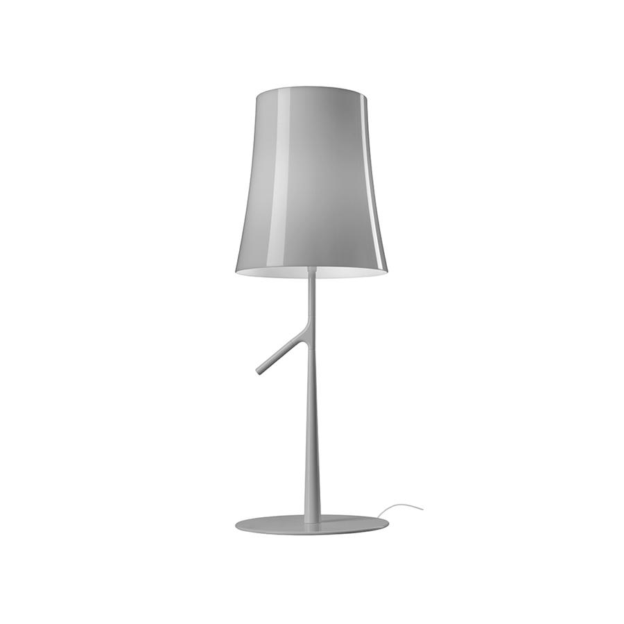 FOSCARINI lampe de table BIRDIE PETIT ON/OFF (Gris - polycarbonate et acier)