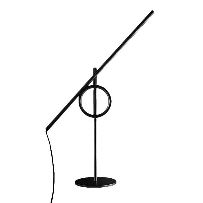 PALLUCCO lampe de table TANGENT MINI (Noir - Aluminium verni)