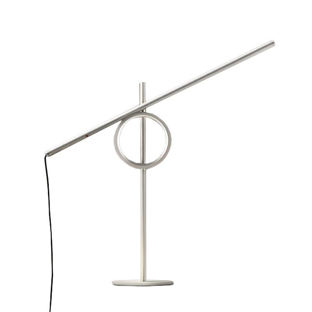PALLUCCO lampe de table TANGENT MINI (Blanc - Aluminium verni)