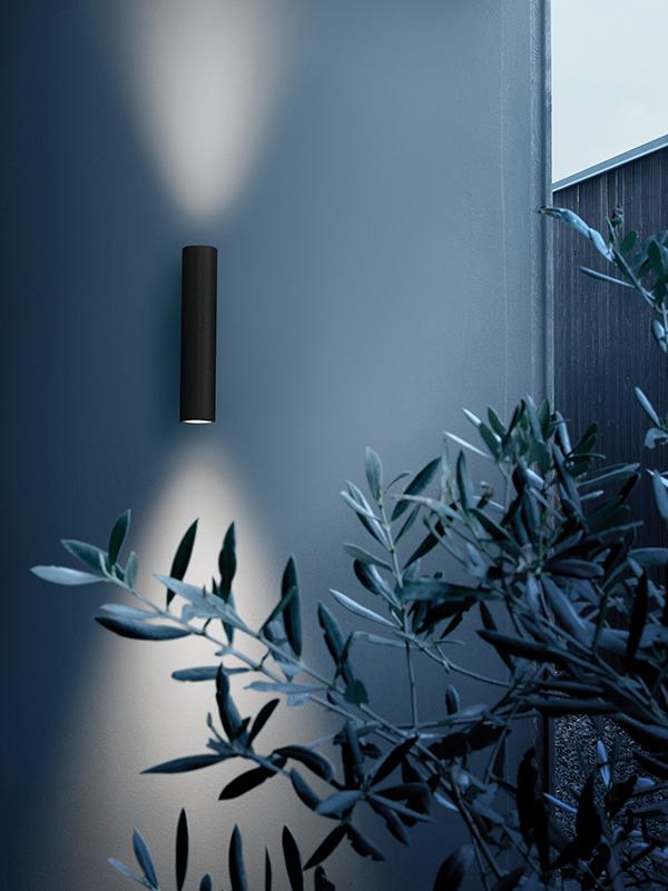 FLOS OUTDOOR lampe murale pour l'extérieur FLAUTA RIGA H 225 mm