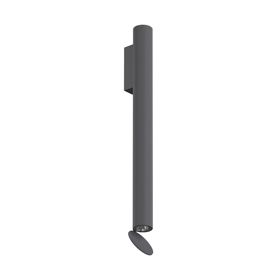 FLOS lampe murale pour l'extérieur FLAUTA RIGA H 500 mm OUTDOOR (3000K, anthracite - Aluminium)