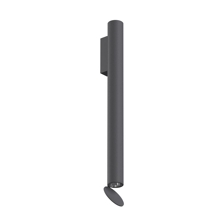 FLOS lampe murale pour l'extérieur FLAUTA SPIGA H 500 mm OUTDOOR (2700K, anthracite - Aluminium)