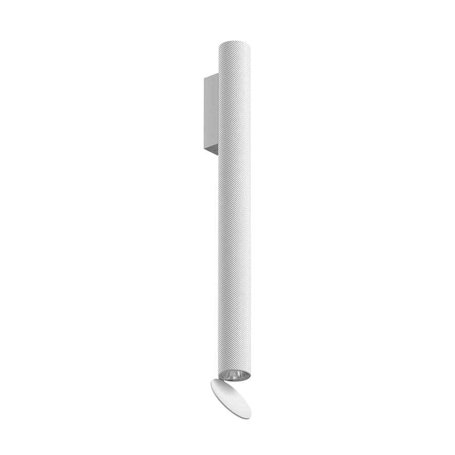 FLOS lampe murale pour l'extérieur FLAUTA SPIGA H 500 mm OUTDOOR (4000K, bianco - Aluminium)