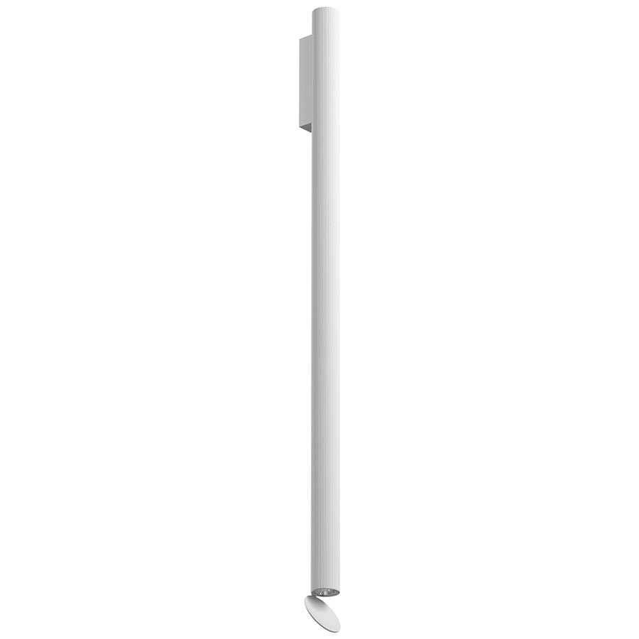 FLOS lampe murale pour l'extérieur FLAUTA RIGA H 1000 mm OUTDOOR (2700K, blanc - Aluminium)