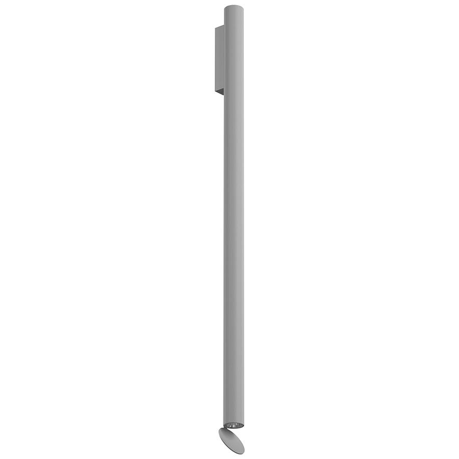FLOS lampe murale pour l'extérieur FLAUTA RIGA H 1000 mm OUTDOOR (2700K, gris - Aluminium)