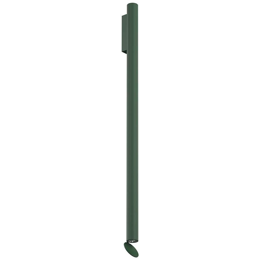 FLOS lampe murale pour l'extérieur FLAUTA RIGA H 1000 mm OUTDOOR (4000K, vert forêt - Aluminium)