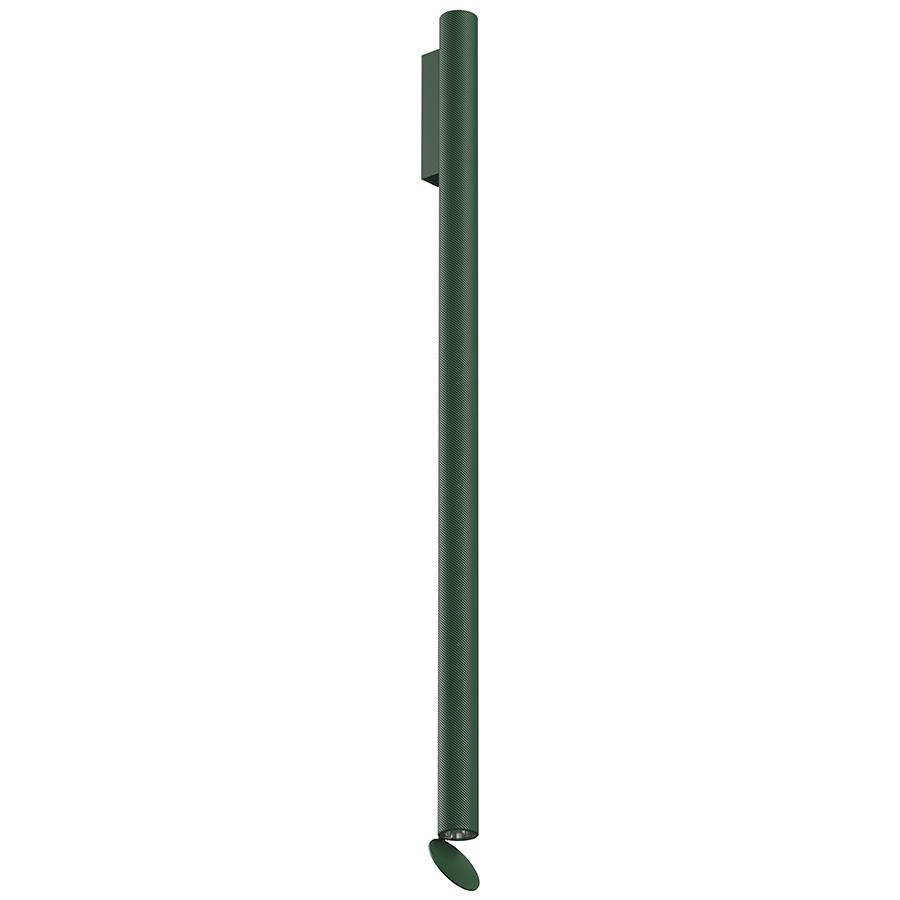 FLOS lampe murale pour l'extérieur FLAUTA SPIGA H 1000 mm OUTDOOR (2700K, vert forêt - Aluminium)