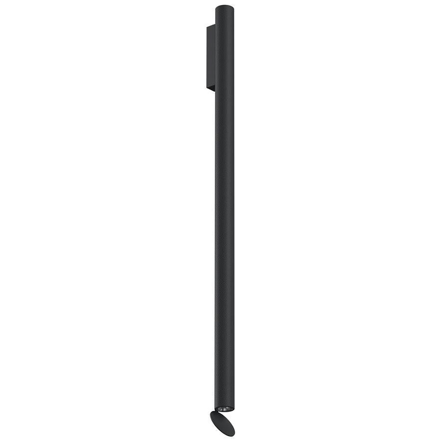 FLOS lampe murale pour l'extérieur FLAUTA SPIGA H 1000 mm OUTDOOR (4000K, nero - Aluminium)