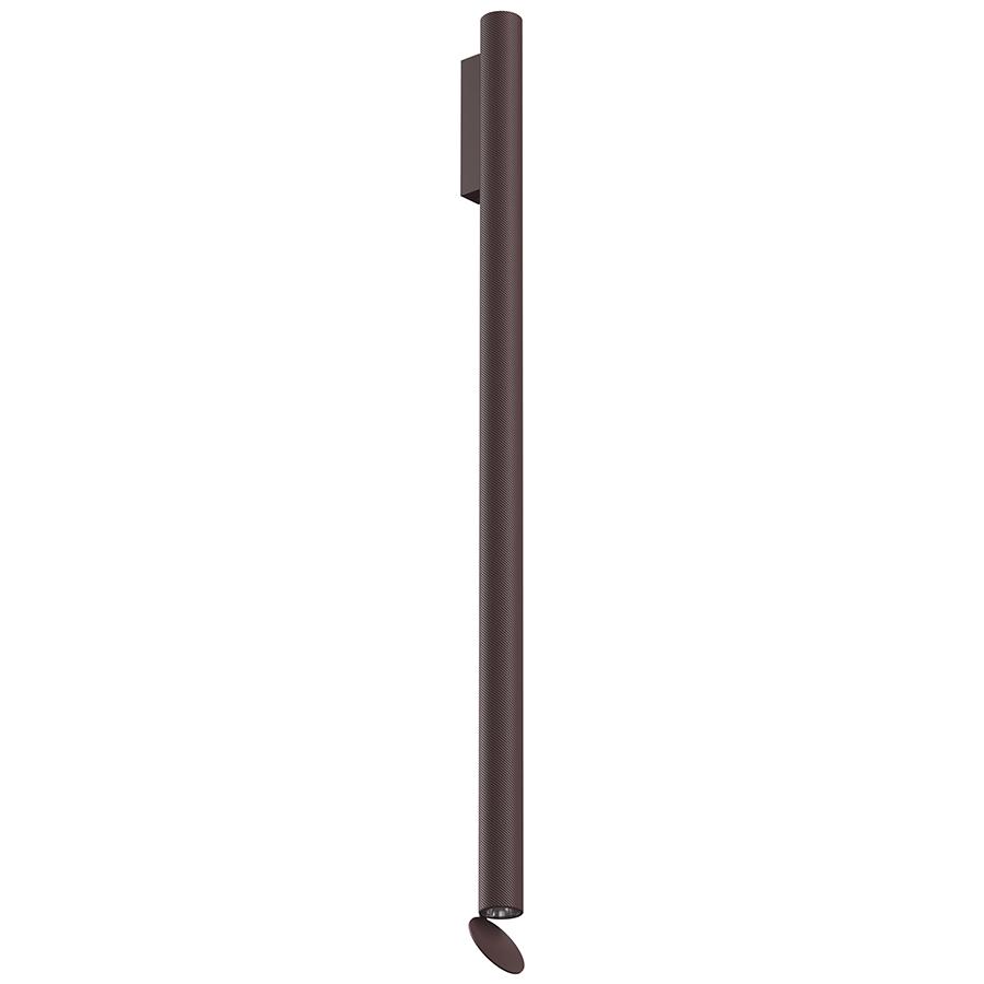 FLOS lampe murale pour l'extérieur FLAUTA SPIGA H 1000 mm OUTDOOR (4000K, brun foncé - Aluminium)