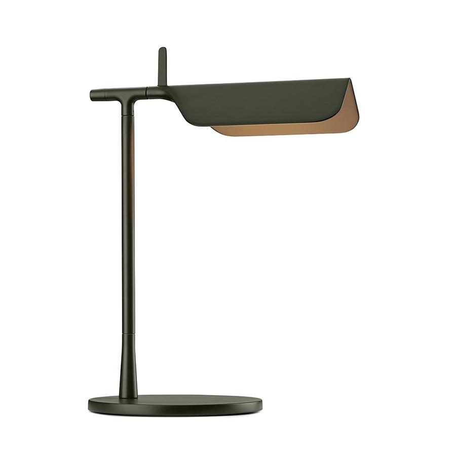 FLOS lampe de table TAB T (Vert foncé - aluminium / PMMA)