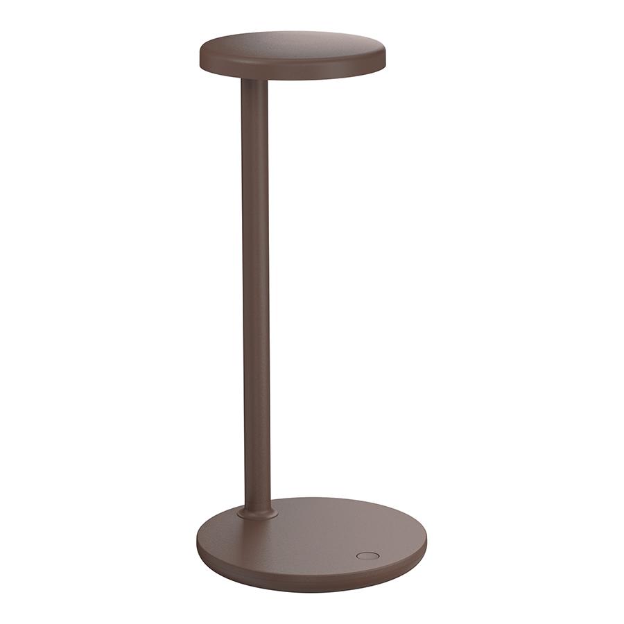 FLOS lampe de table OBLIQUE (2700K, marron opaque - Aluminium et PMMA)