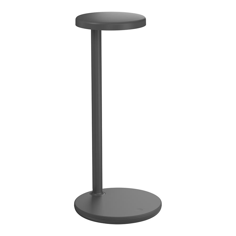FLOS lampe de table OBLIQUE QI (2700K, anthracite opaque - Aluminium et PMMA)