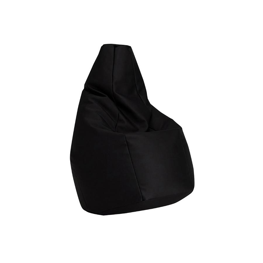 ZANOTTA fauteuil anatomique SACCO SMALL (Noir - Faux cuir Vip)