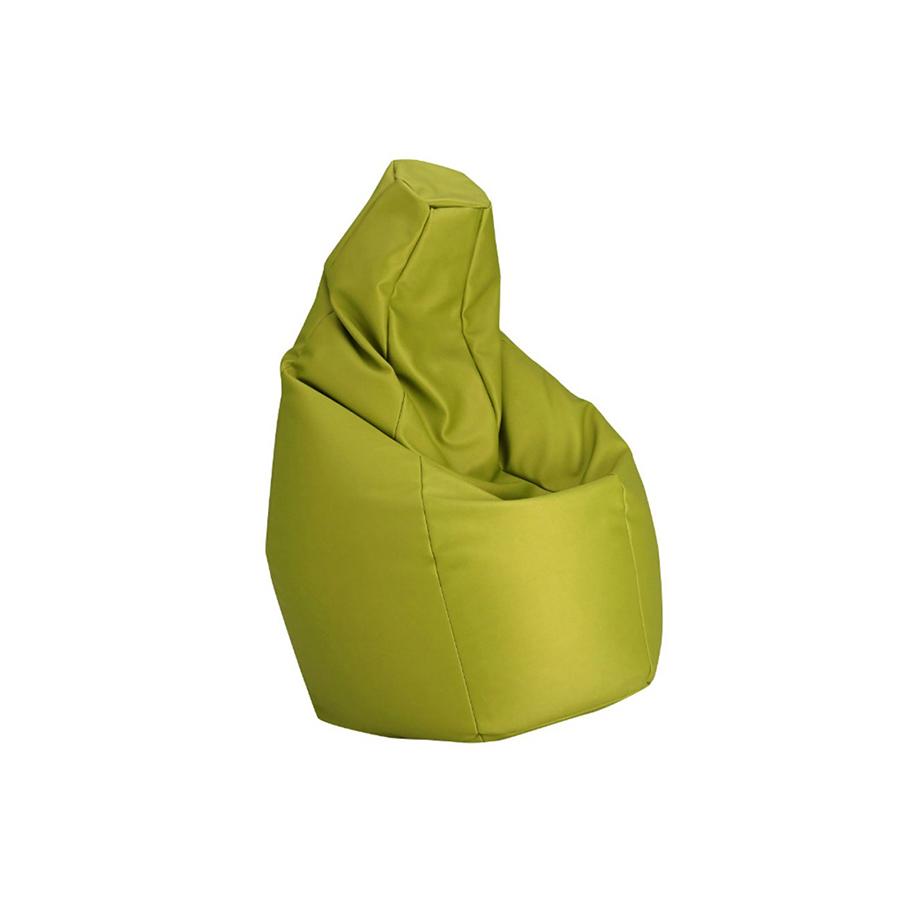 ZANOTTA fauteuil anatomique SACCO SMALL (Vert - Faux cuir Vip)