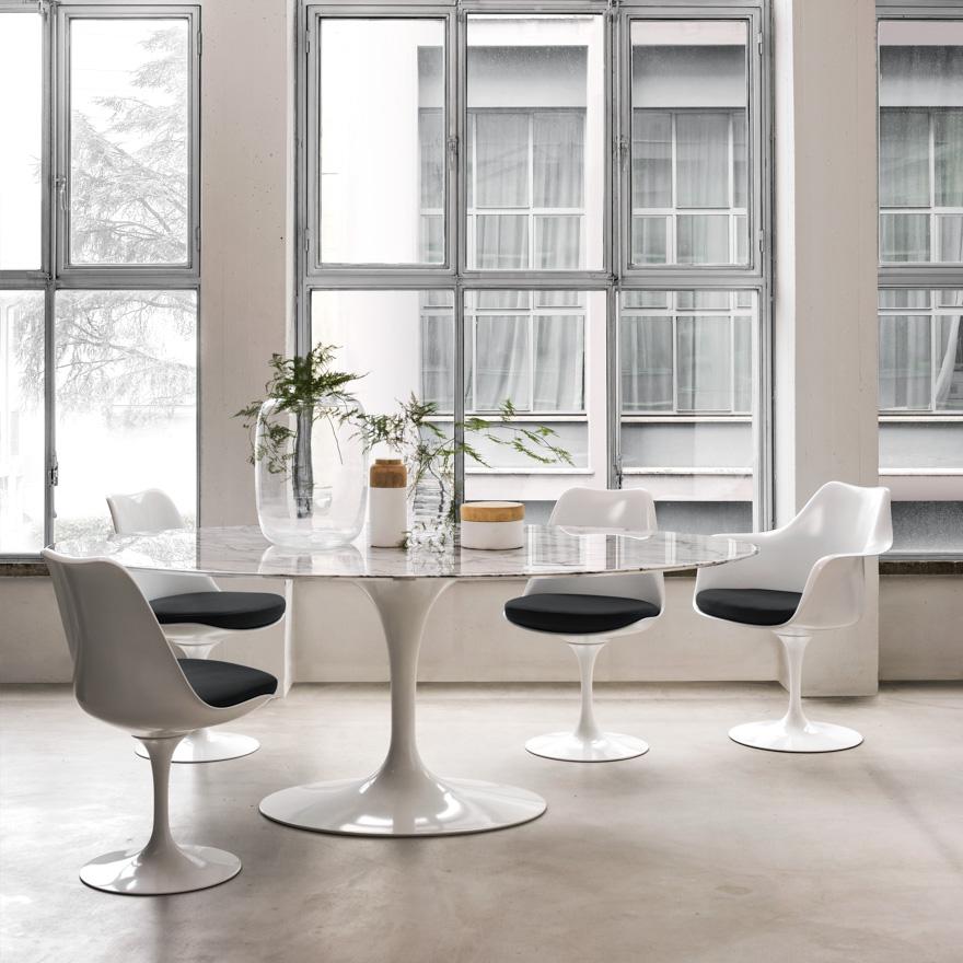 KNOLL oval table TULIP Eero Saarinen's collection 198x121 cm