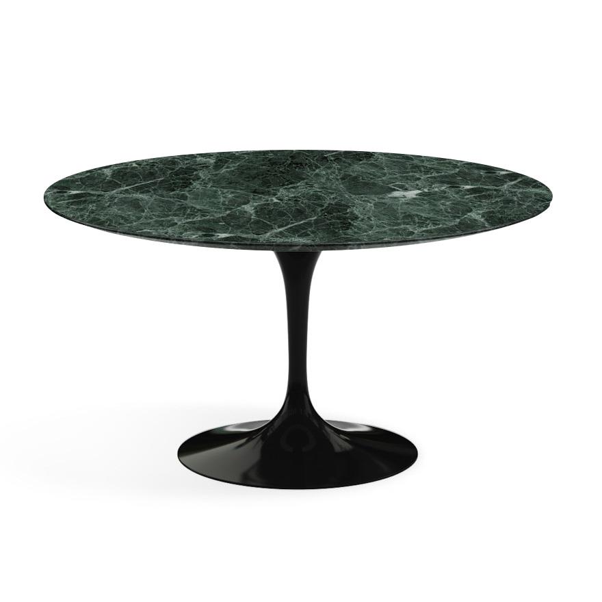KNOLL table ronde TULIP Ø 137 cm collection Eero Saarinen (Base noire / plateau Verde Alpi satin - m